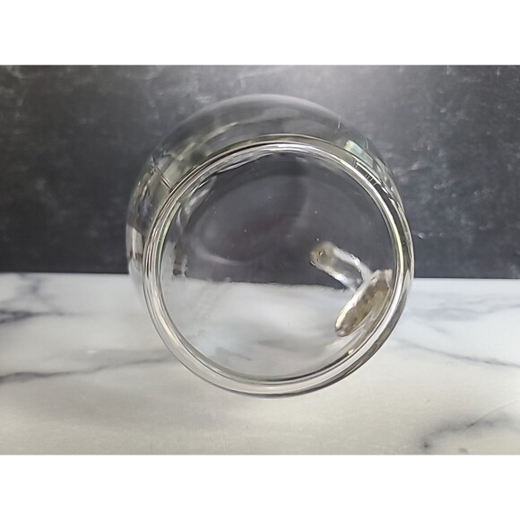 Etched Glass Wheat Pattern Pitcher With Handle - Picture 9 of 10